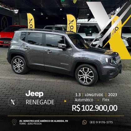 JEEP RENEGADE 1.3 T270 TURBO FLEX LONGITUDE AT6 JEEP RENEGADE 1.3 T270 TURBO FLEX LONGITUDE AT6